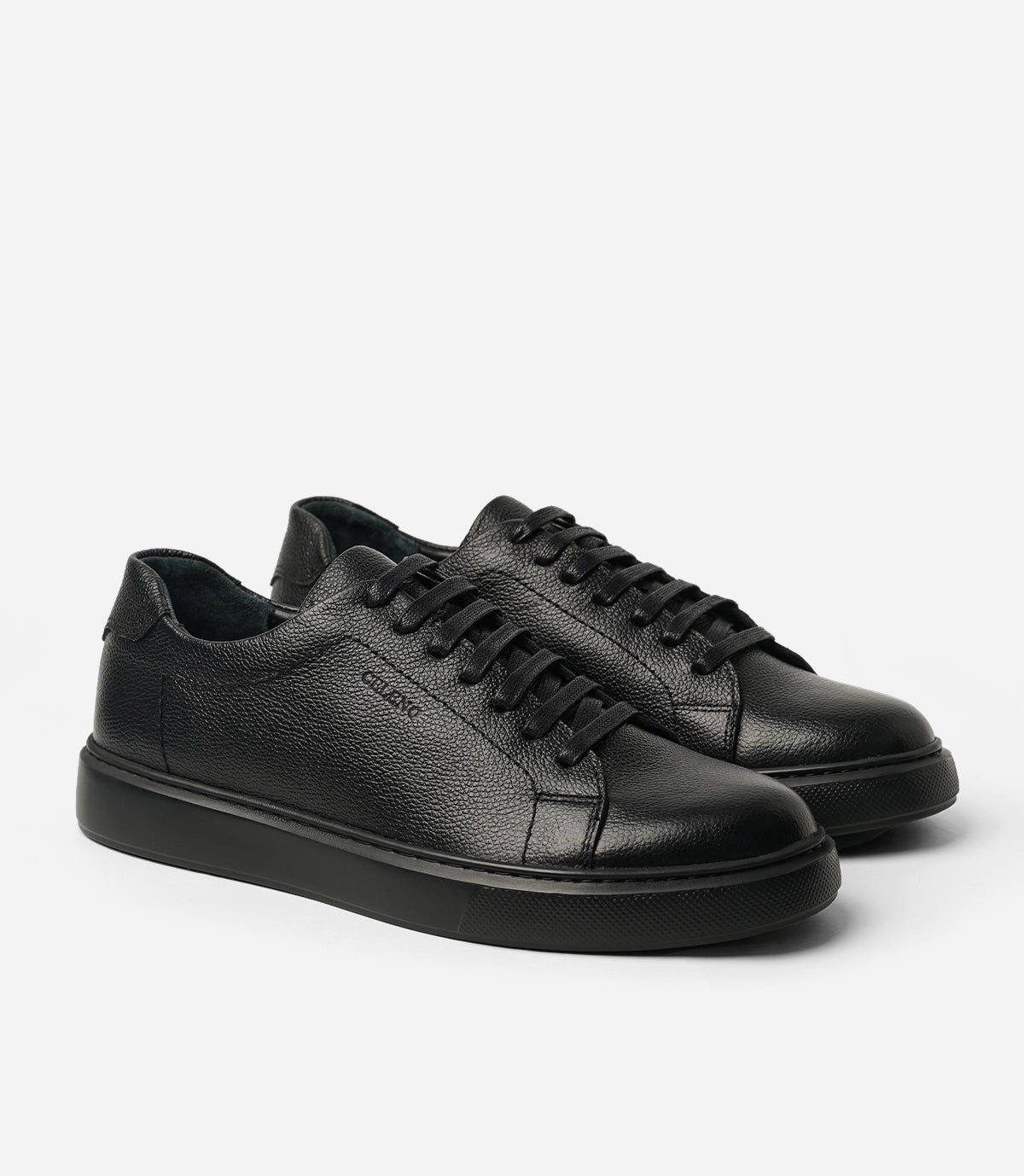 BASKET BLAZE En Cuir, Noir– CL6080