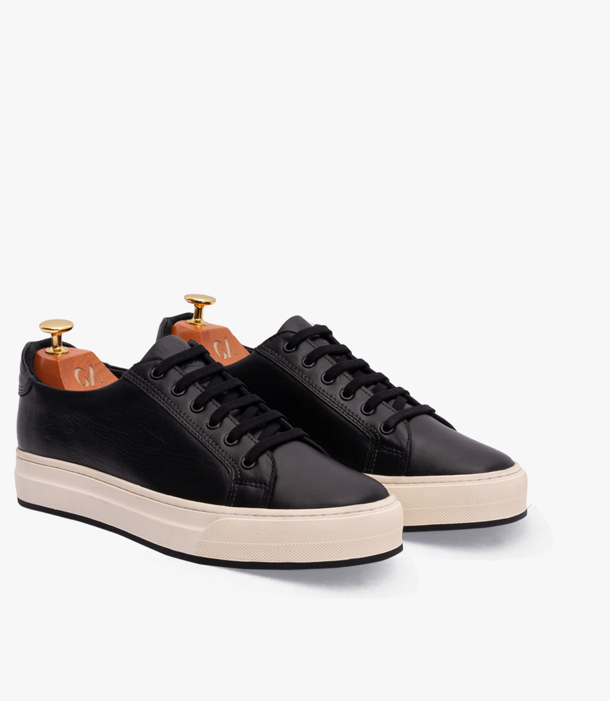 BASKET ROGUE En Cuir, Noir– CL6073