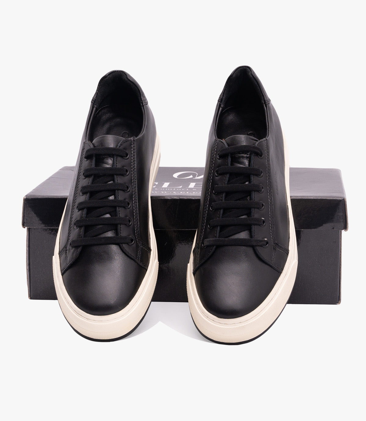 BASKET ROGUE En Cuir, Noir– CL6073