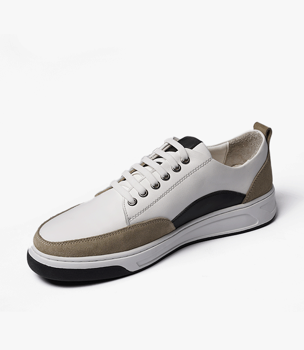 BASKET LORGAN En Cuir, Blanche -CL6021 - CELENO - Congo