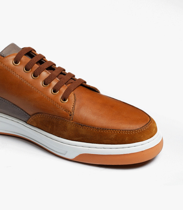 BASKET LORGAN En Cuir,Tabac -CL6021 - CELENO - Congo