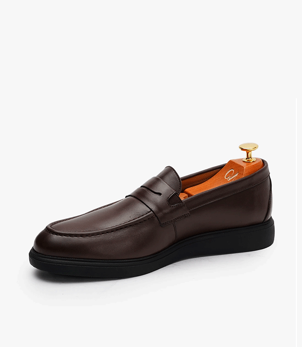 MOCASSIN LEO en Cuir, Marron – CL438 - CELENO - Congo