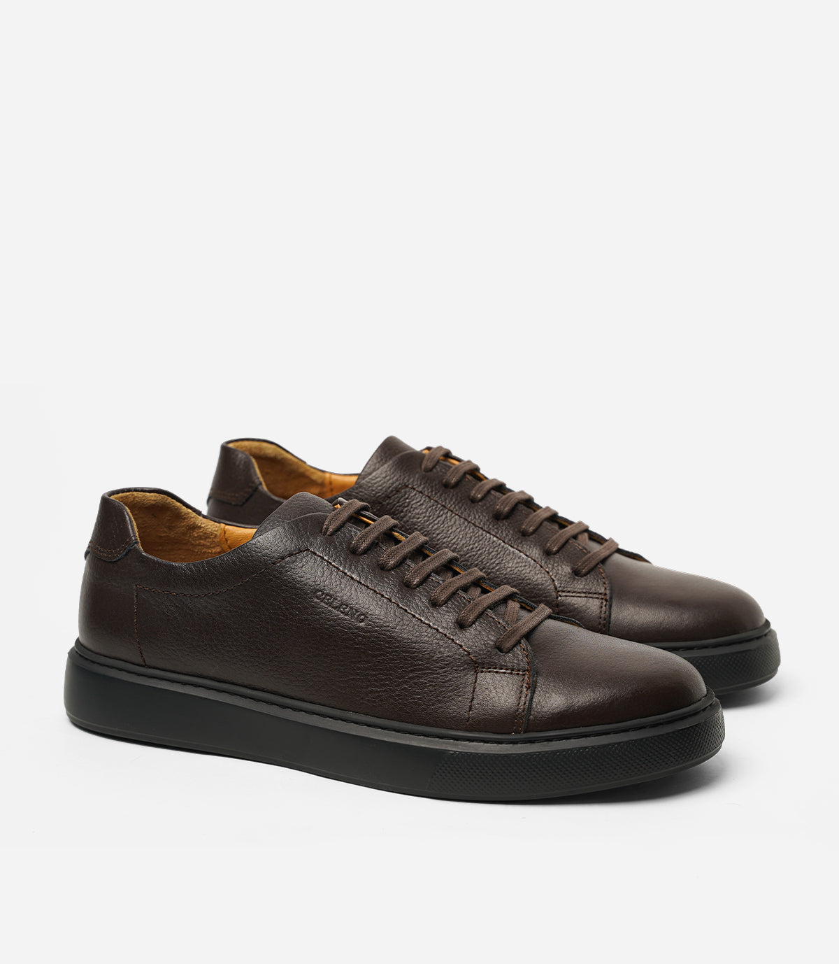 BASKET BLAZE En Cuir, Marron – CL6080