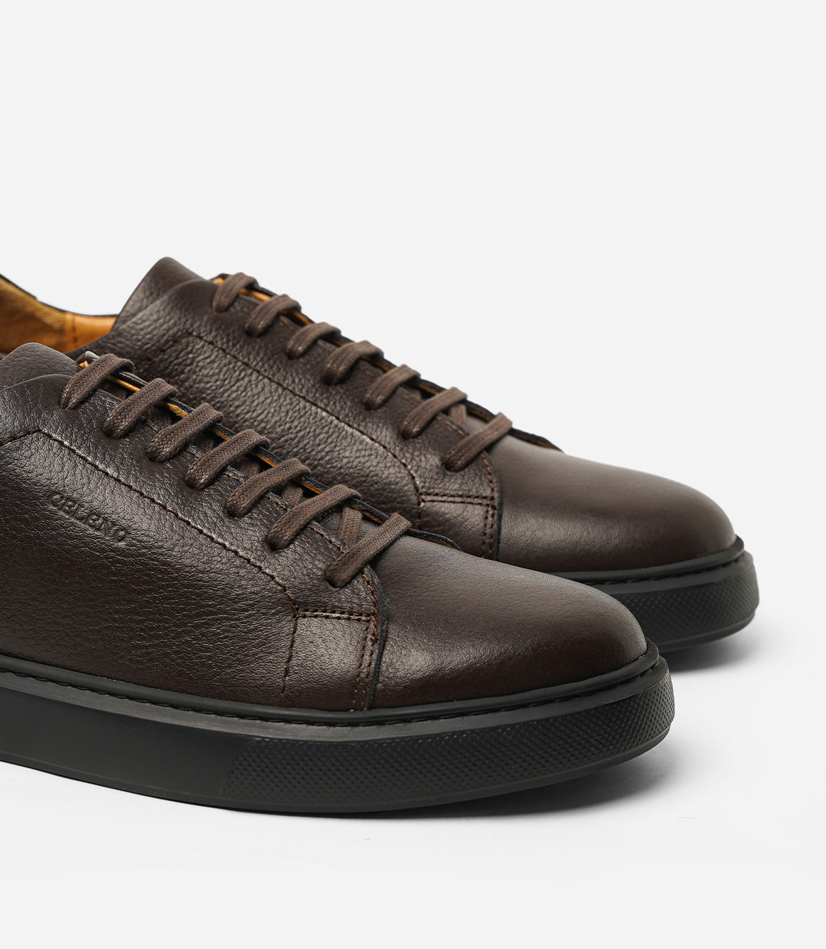 BASKET BLAZE En Cuir, Marron – CL6080