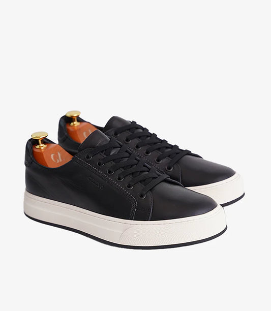 BASKET ROGUE En Cuir, Noir– CL6073