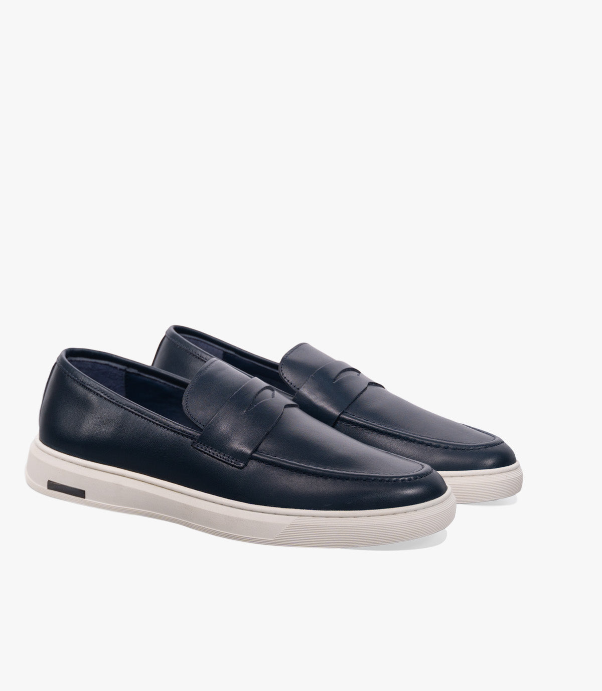 MOCASSIN ADDLER en Cuir, Bleu Nuit – CL6044