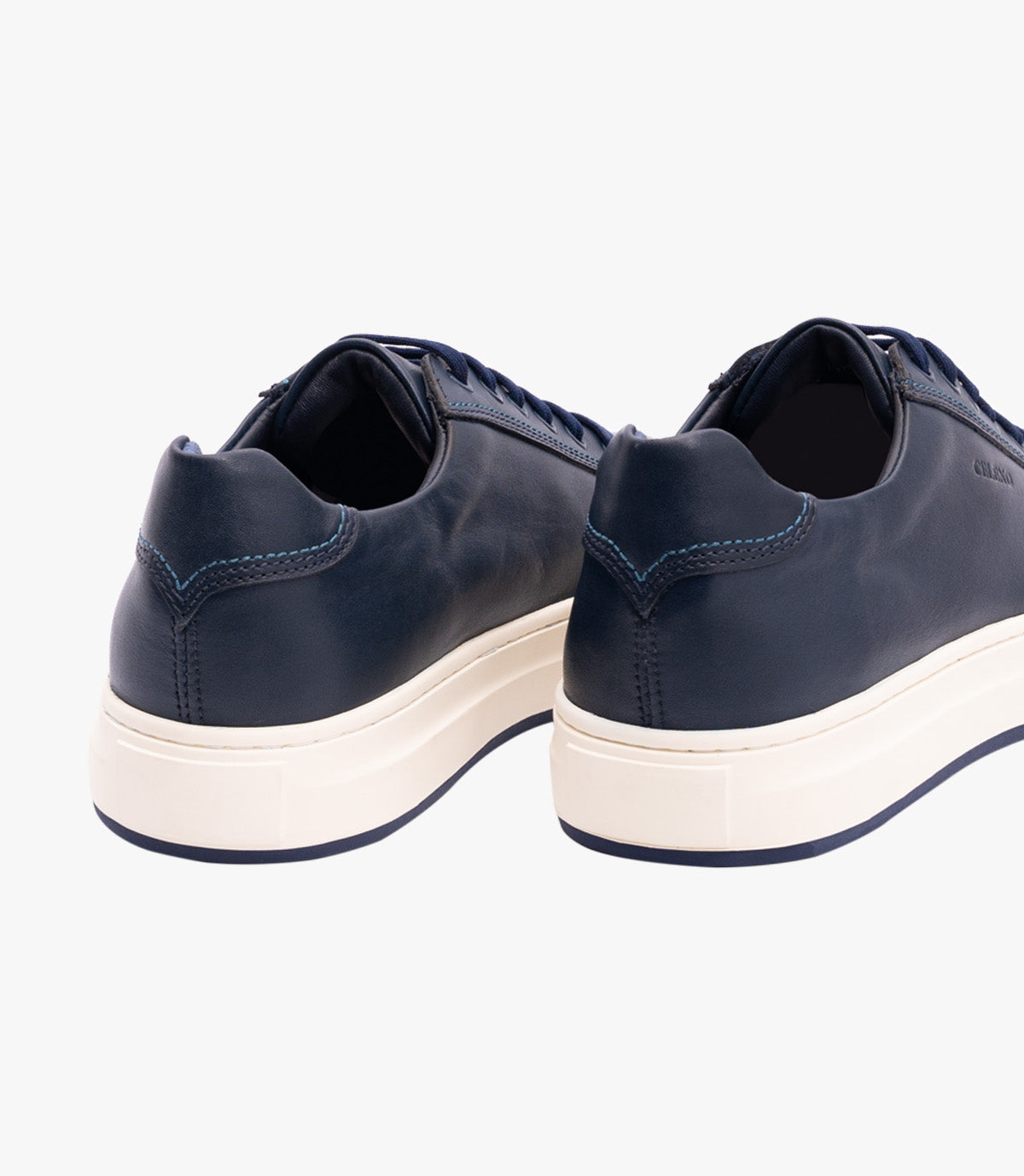 BASKET ROGUE en Cuir, Bleu Nuit– CL6073 - CELENO - Congo