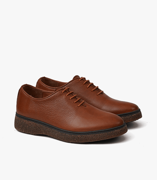 COLMAR en Cuir Grainé, Tabac – CL418